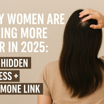 Why Women Are Losing More Hair in 2025: The Hidden Stress + Hormone Link